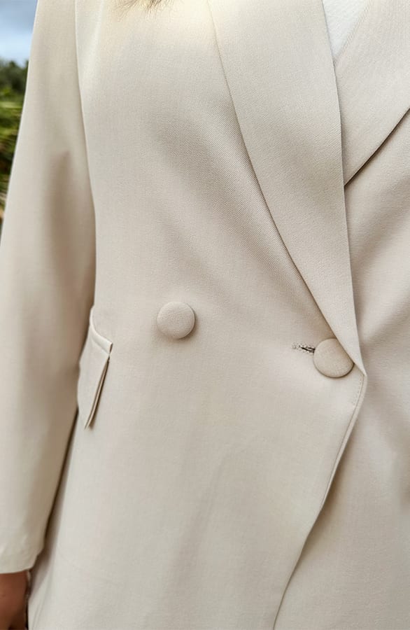 Casual Oversized Blazer Beige, Foto 5