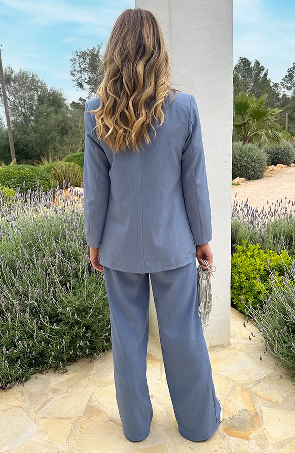 Casual Pantalon Wide Leg Jeans Blue – shoparchief, foto 3