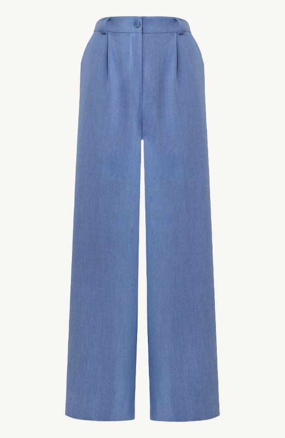Casual Pantalon Wide Leg Jeans Blue – shoparchief, foto 1