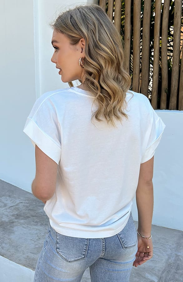 Chillies T-Shirt Ecru – shoparchief, foto 3