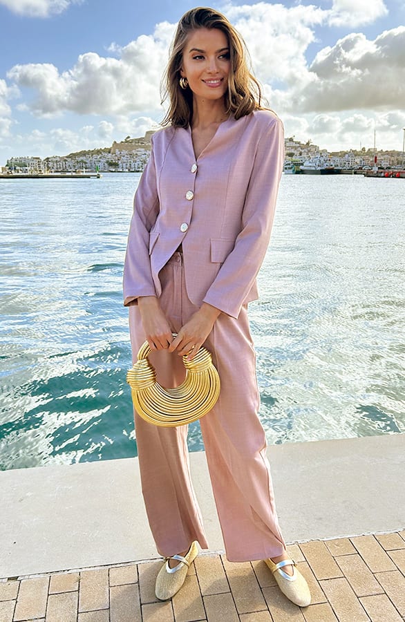 Classy Muse Getailleerde Blazer Dust Roze – shoparchief, foto 8