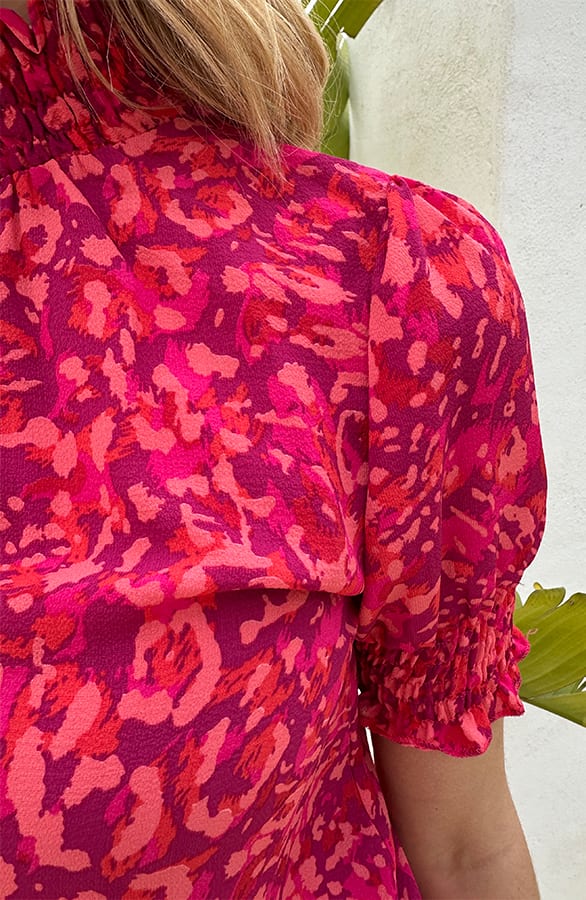 Col Top Print Fuchsia Koraal – shoparchief, foto 7
