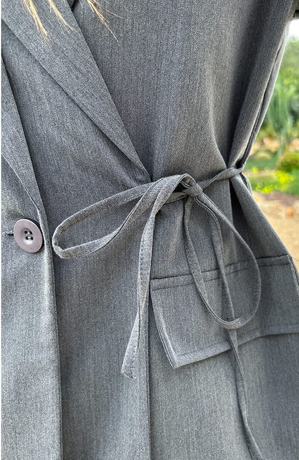 Detailed Strik Blazer Grijs – shoparchief, foto 6