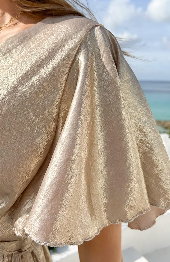 Florence Kleid Metallic Gold, Kleider, Foto 6