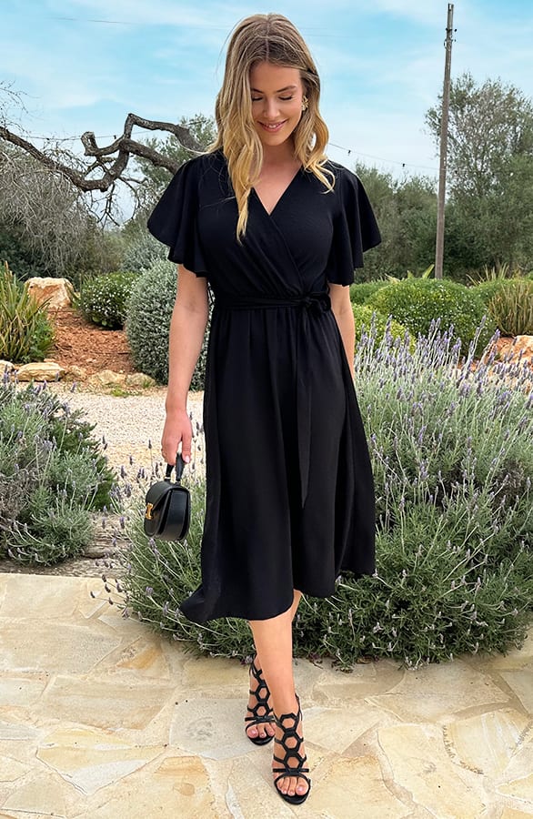 Florence Midi Jurk Zwart 2.0 – jurken, foto 8