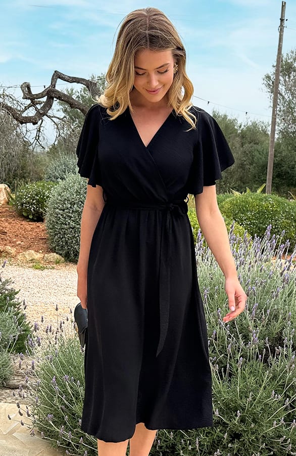 Florence Midi Jurk Zwart 2.0 – jurken, foto 11