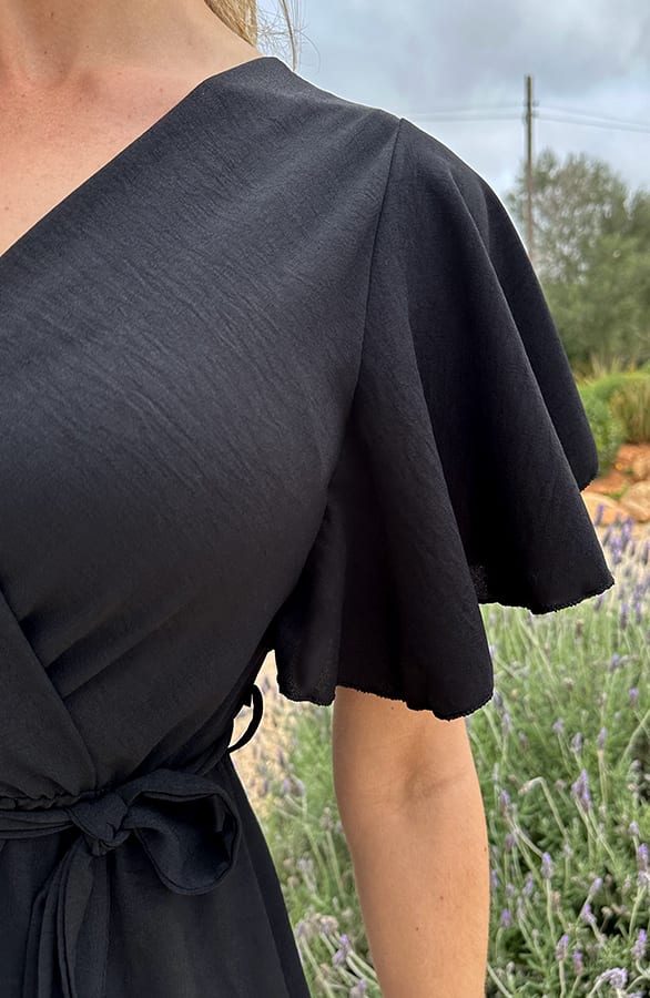 Florence Midi Jurk Zwart 2.0 – jurken, foto 9