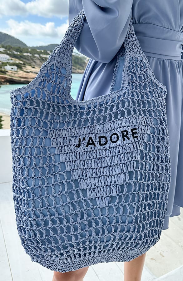Gehaakte J Adore Tas Jeans Blauw – shoparchief, foto 1