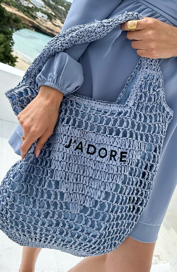 Gehaakte J Adore Tas Jeans Blauw – shoparchief, foto 4