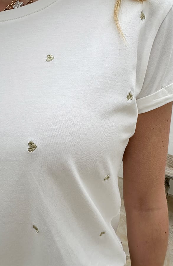 Hartjes Top Cotton Embroidery Ecru – tops, foto 7