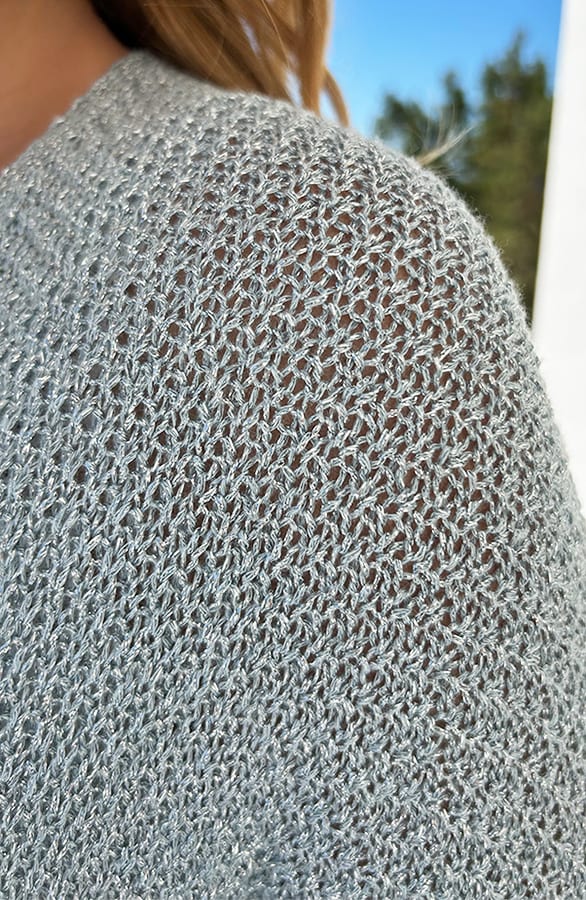 Knitted Cardigan Lurex Baby Blauw – shoparchief, foto 6