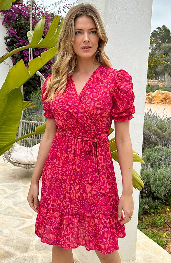 Las Salinas Jurk Fuchsia Koraal – jurken, foto 5