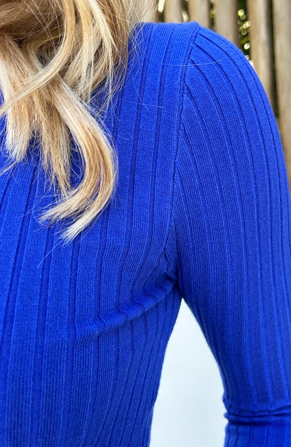 Long Sleeve Top Ultra Soft Kobalt – shoparchief, foto 5