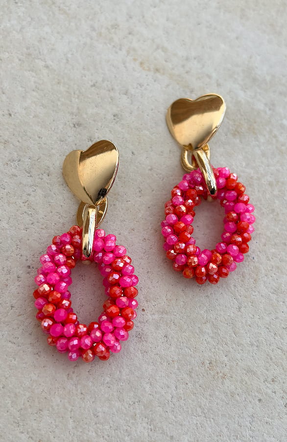 Lovely Beads Oorbellen Fuchsia – alle accessoires, foto 1