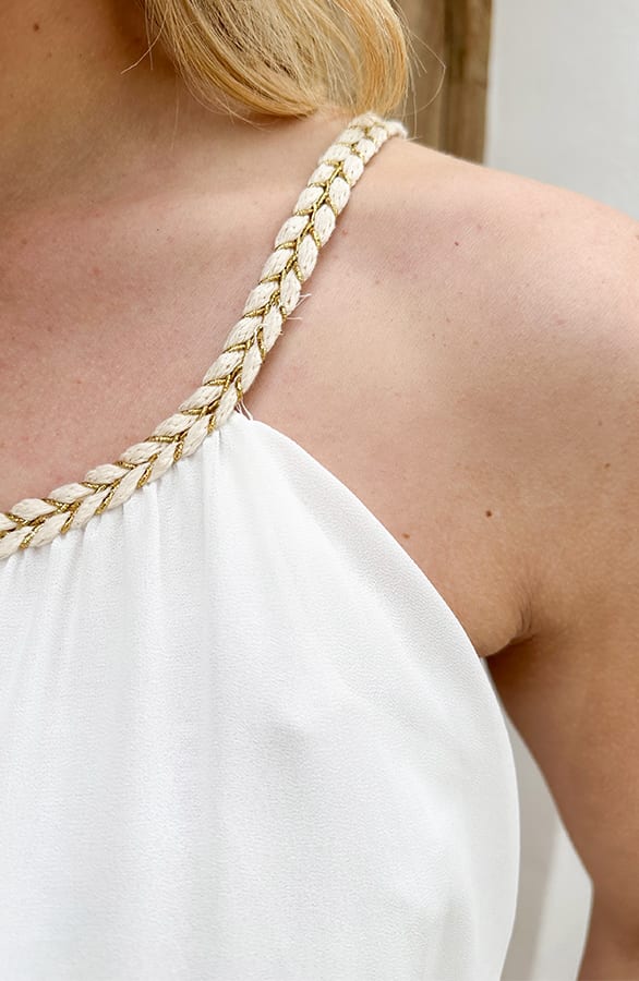 Lurex Braid Top Ecru – tops, foto 4