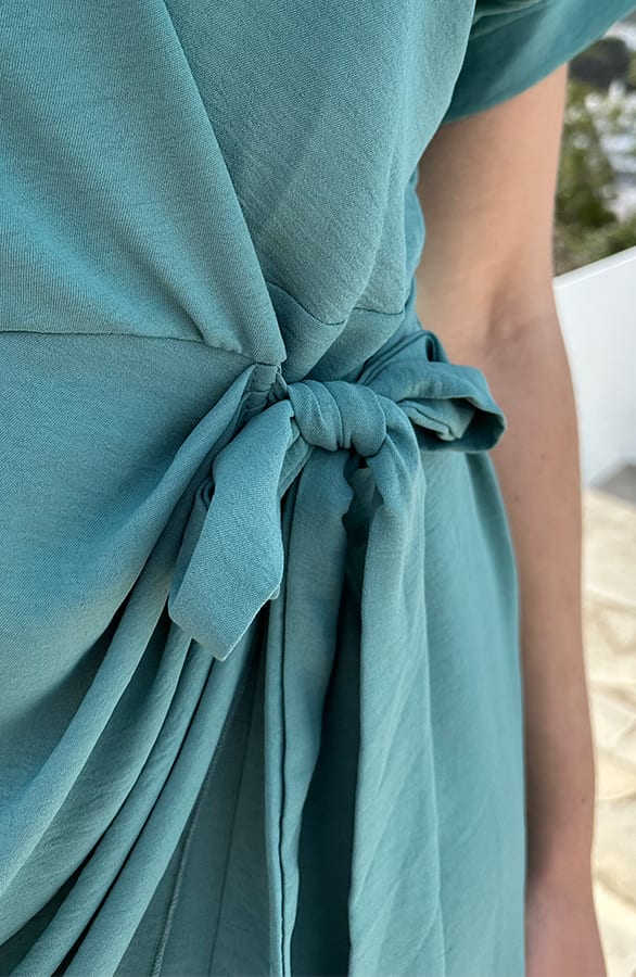 Miami Wrap Jurk Mint – shoparchief, foto 9