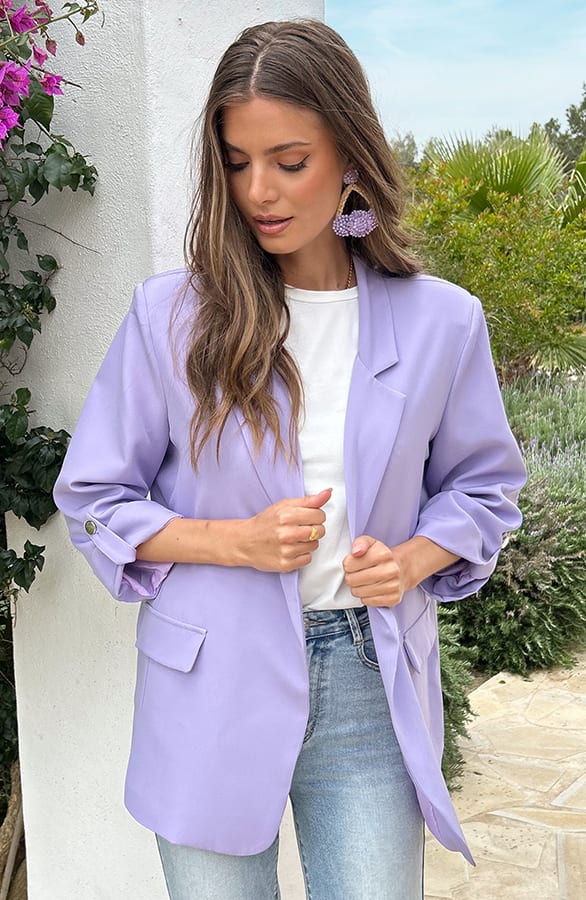 Oversized Blazer Limited Lila – shoparchief, foto 12