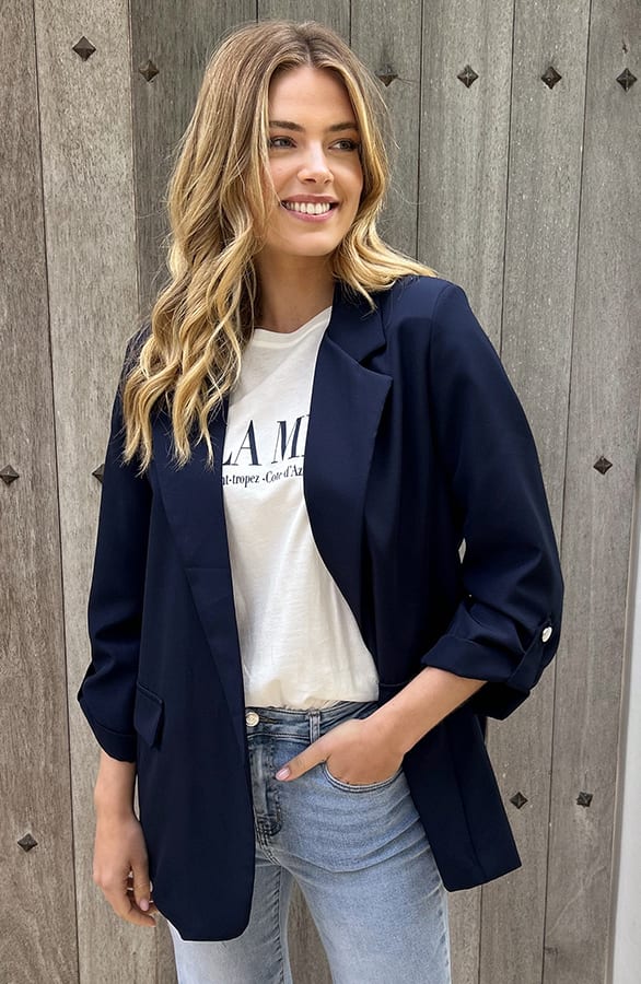 Oversized Blazer Limited Marine – jassen, foto 2