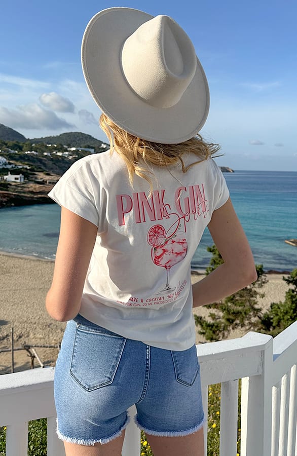 Pink Gin T-shirt Wit – t-shirts, foto 1
