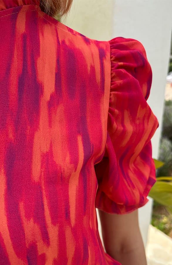 Ruffle Col Top On Fire – shoparchief, foto 8
