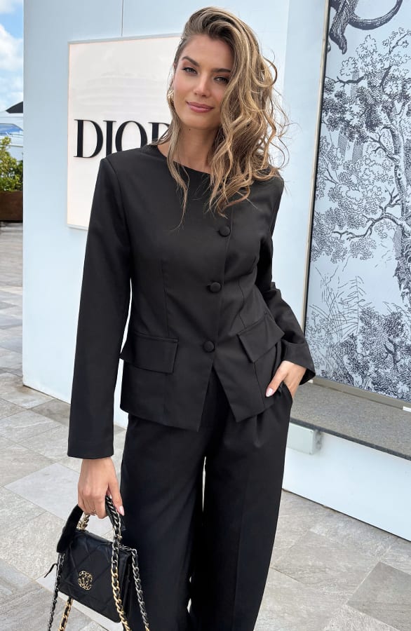 Ultimate Muse Button Blazer Zwart – shoparchief, foto 8