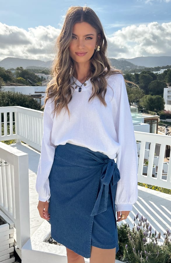 Wrap Skirt Denim – shoparchief, foto 5