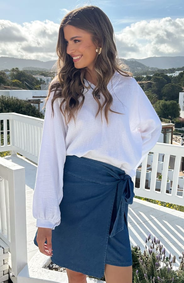 Wrap Skirt Denim – shoparchief, foto 6