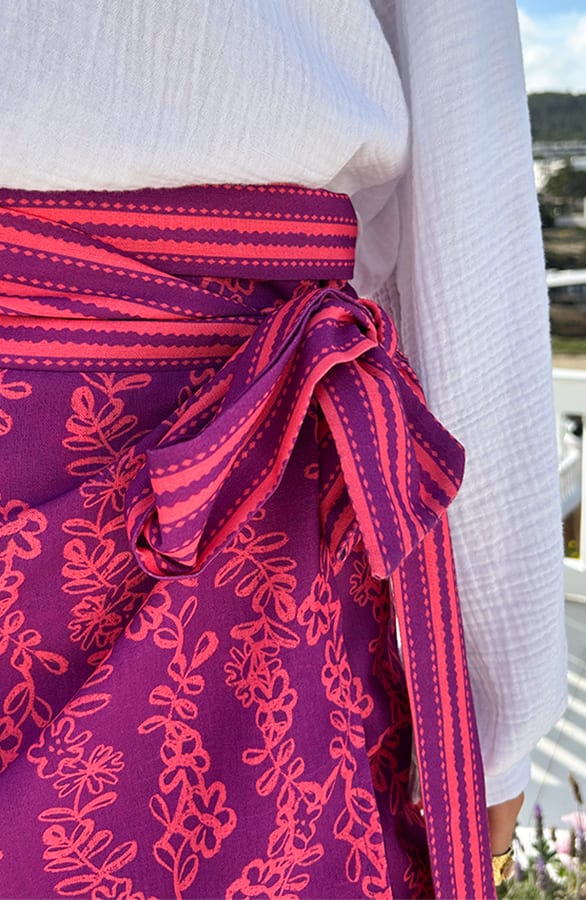 Wrap Skirt Lulu Paars – shoparchief, foto 5