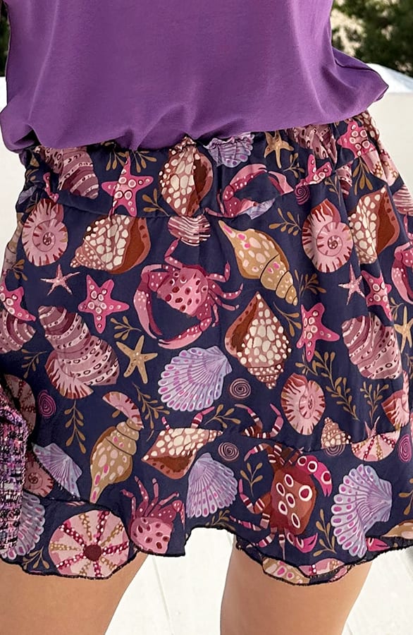 Yves Skort Shell Dunkelviolett, Shoparchiv, Foto 1