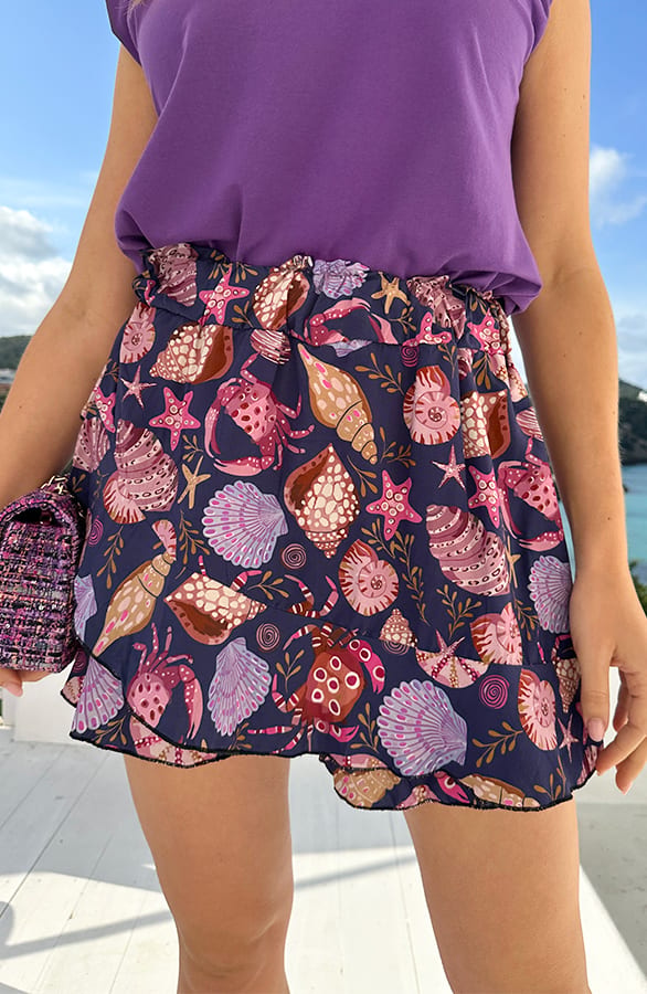 Yves Skort Shell Dark Purple – shoparchief, foto 1