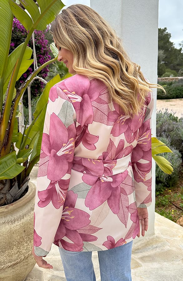 Luxury Botanic Blazer Dust Roze – shoparchief, foto 4