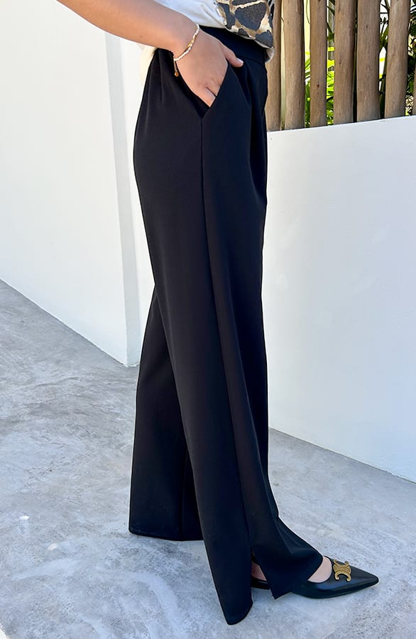 Scuba Split Pantalon Zwart Petite – shoparchief, foto 5