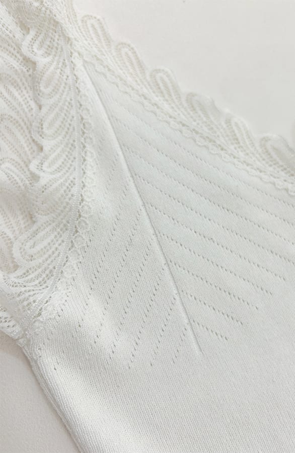 Kanten Detailed Top Ecru – tops, foto 4