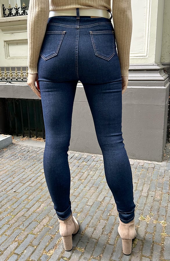 High Waist Stretch Skinny Jeans Dark FMH – spijkerbroeken, foto 5