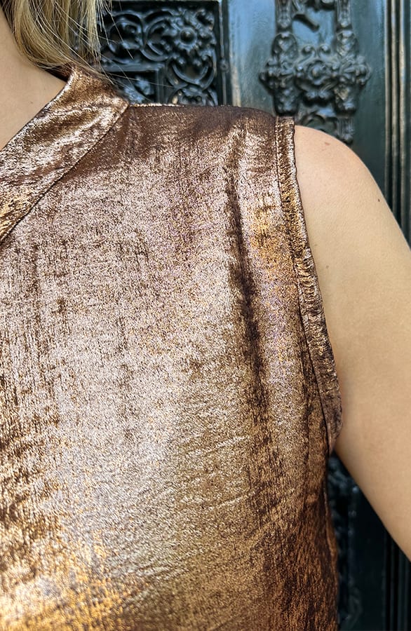 Goldknopf Metallic Top Bronze, Tops, Foto 4