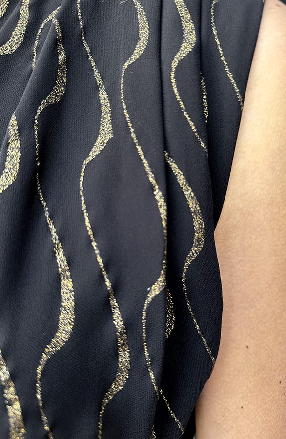 Mila Most Needed Top Zwart Lurex Goud – tops, foto 7
