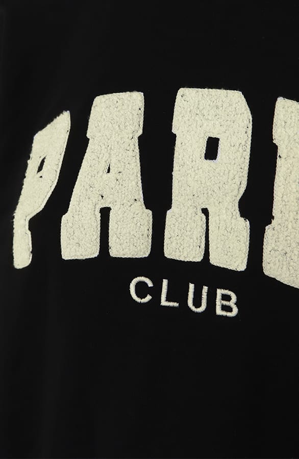 Oversized Paris Club Trui Zwart – truien, foto 6
