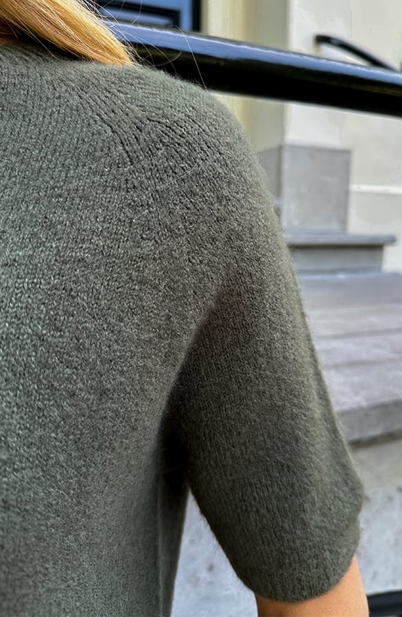 Oversized Soft Pullover Kurzarm Army, Foto 5