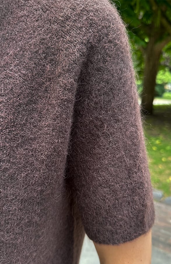 Oversized Soft Pullover Kurzarm Dark Choco, Foto 5