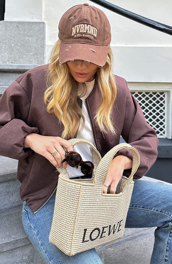 Oversized Suede Bomber Jacket Choco Bruin – jassen, foto 7