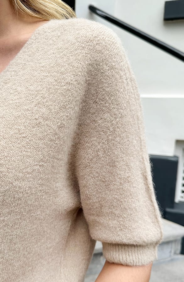 Ultra Soft Alpaca Cardigan Taupe – tops, foto 3