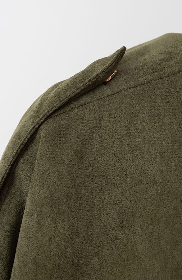 Limited Oversized Suede Jacket Army, Mäntel, Foto 2