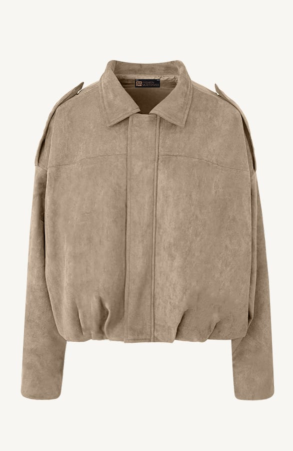 Limited Oversized Suede Jacket Beige – alle kleding, foto 7