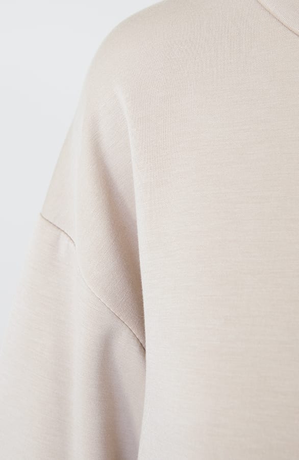 Comfy Oversized Sweater Dress Beige, Kleider, Foto 2