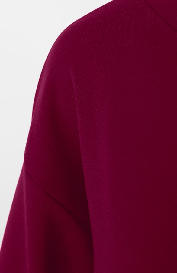 Comfy Oversized Sweater Dress Burgundy – jurken, foto 2