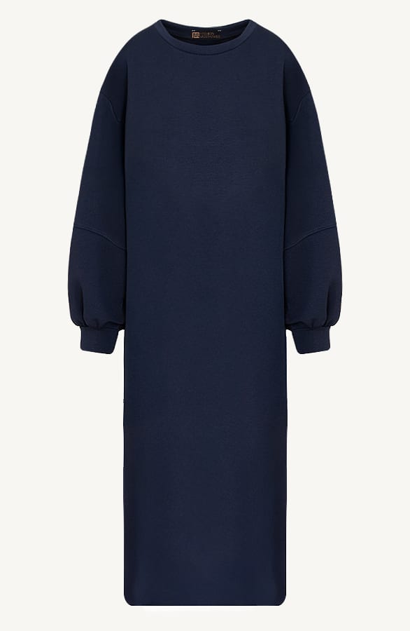 Comfy Oversized Sweater Dress Marine – jurken, foto 2