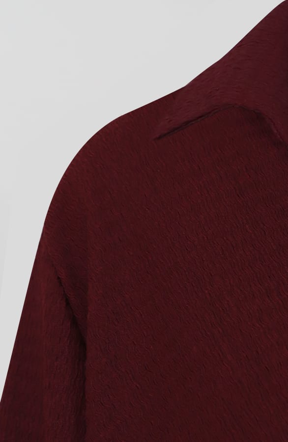 Draped Stretch Kleid Burgundy, Kleider, Foto 4