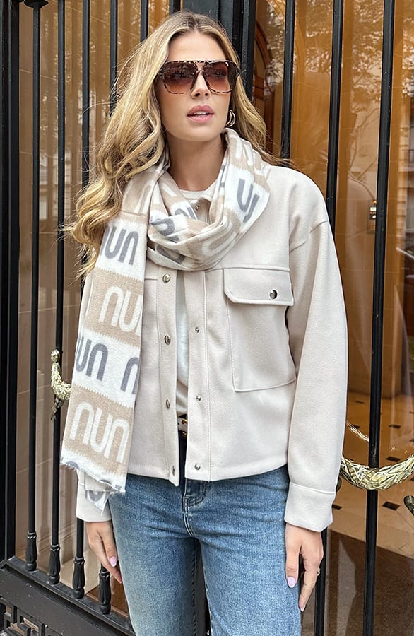Fashion Statement Sjaal Beige – alle accessoires, foto 8