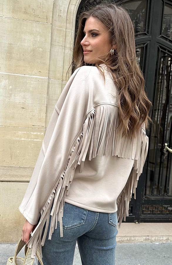 Franje Detail Sweater Beige – shoparchief, foto 6