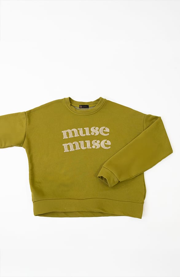 Muse Muse Sweater Olive Green – truien, foto 2